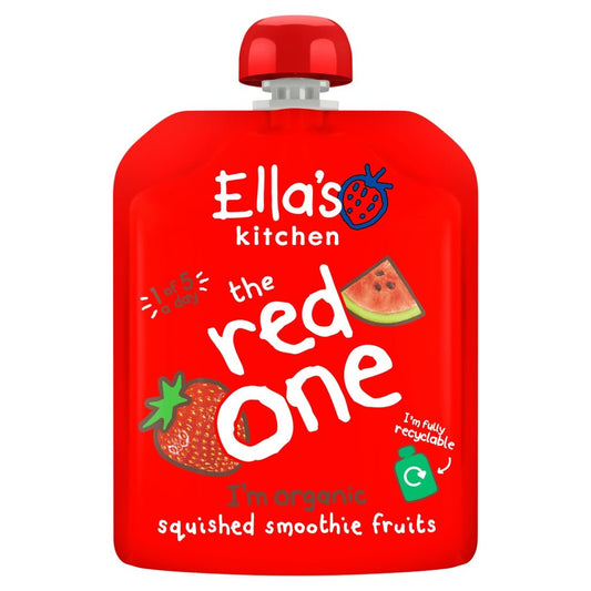 Ella's Kitchen The Red One Squished Smoothie Fruits 90g - UK Food & Drink - 5060107330016