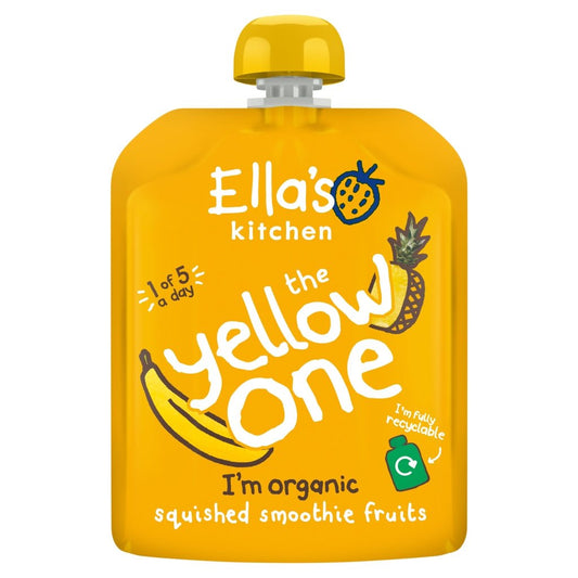 Ella's Kitchen The Yellow One Squished Smoothie Fruits 90g - UK Food & Drink - 5060107330030
