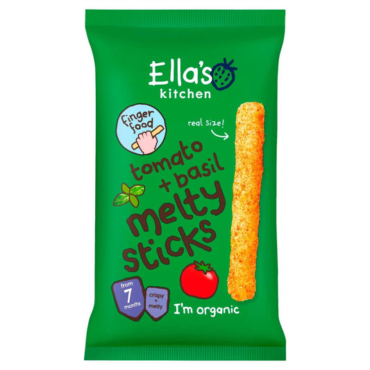 Ella's Kitchen Tomato + Basil Melty Sticks 7 Months 16g - UK Food & Drink - 5060107339835
