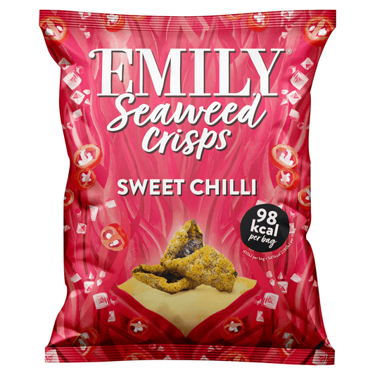 Emily Seaweed Crisps Sweet Chilli 18g - UK Food & Drink - 0634158978296