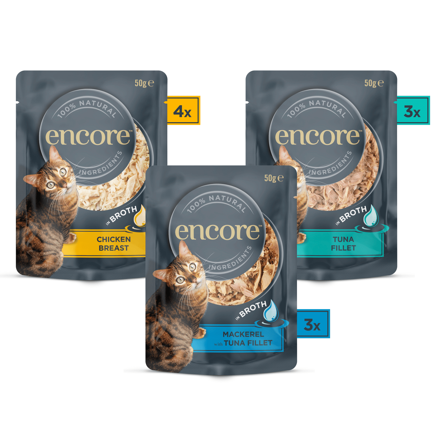 Encore Finest Selection in Broth Pouches 10 x 50g - UK Food & Drink - 5060708560485