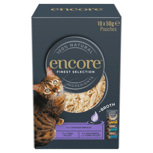 Encore Finest Selection in Broth Pouches 10 x 50g - UK Food & Drink - 5060708560485