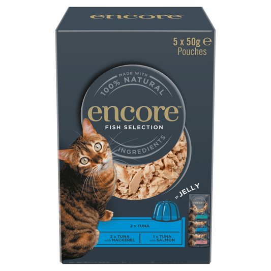 Encore Fish Selection in Jelly 5 x 50g - UK Food & Drink - 5060333437022