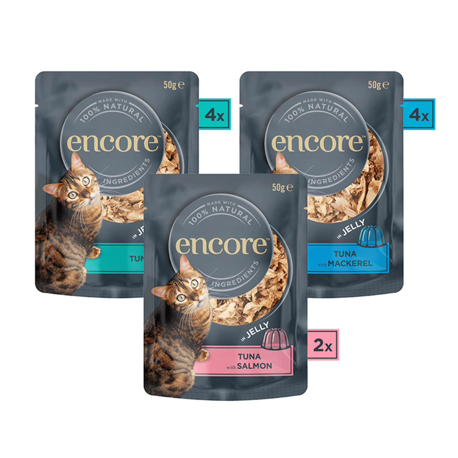 Encore Fish Selection in Jelly Pouches 10 x 50g - UK Food & Drink - 5060708560478