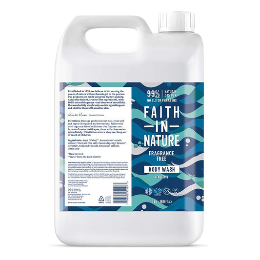Faith in Nature Body Wash Fragrance Free - UK Food & Drink - 708002901973