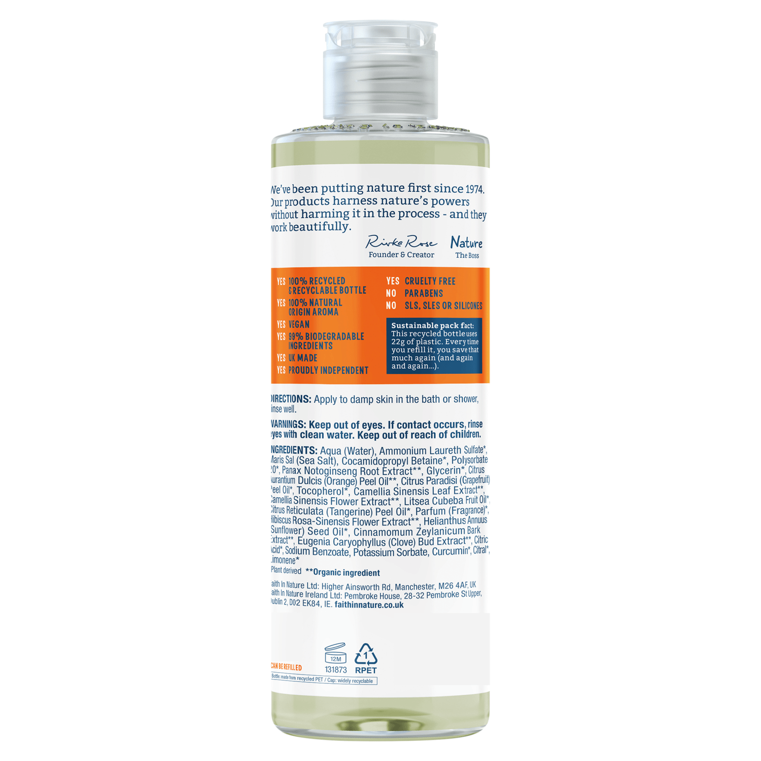 Faith in Nature Grapefruit & Orange Body Wash - UK Food & Drink - 708002401671