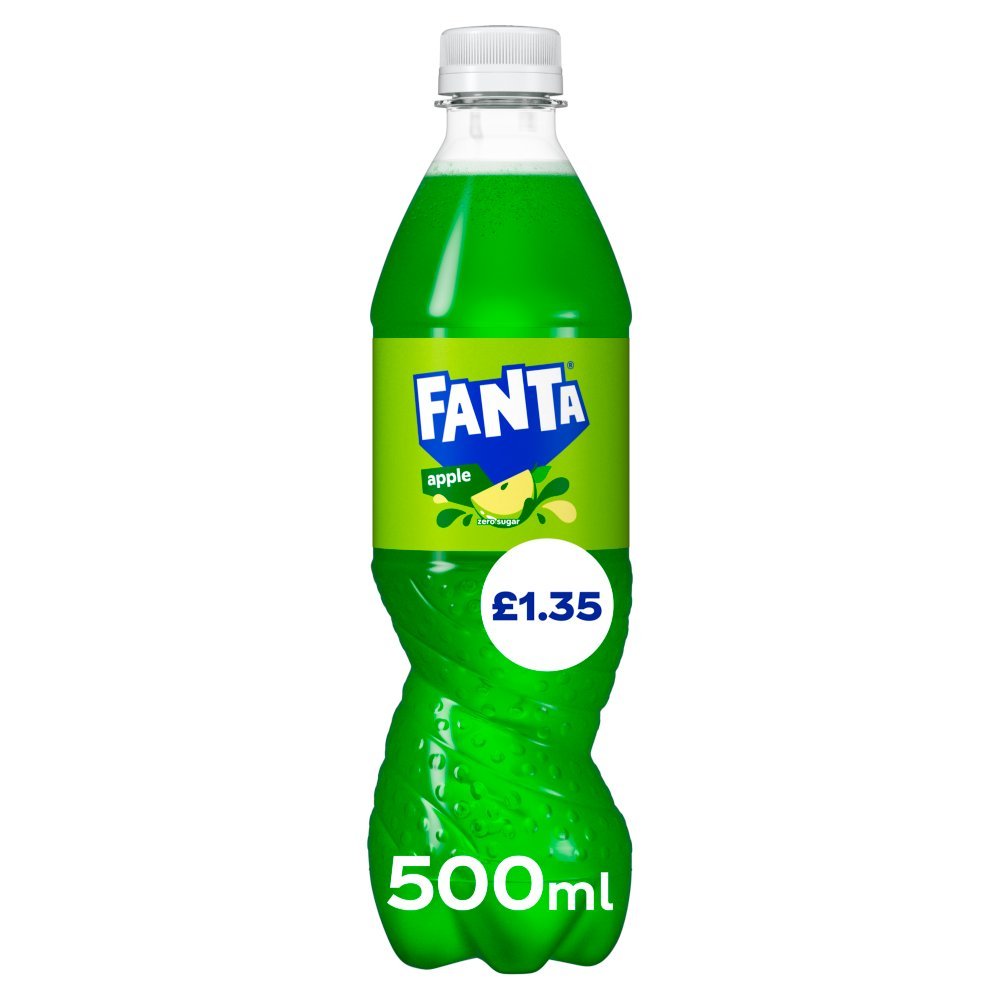 Fanta Apple Zero Pm 1.35 500Ml - UK Food & Drink - 5000112673630