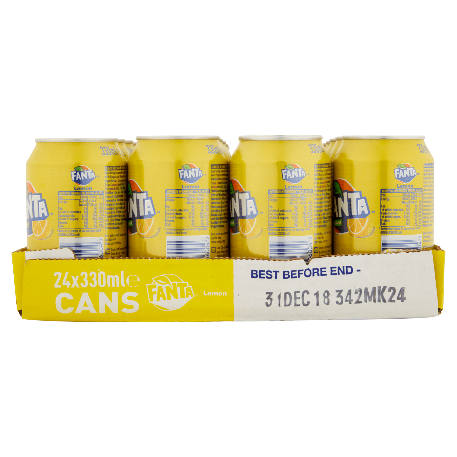 Fanta Lemon 330ml - UK Food & Drink - 5449000006004