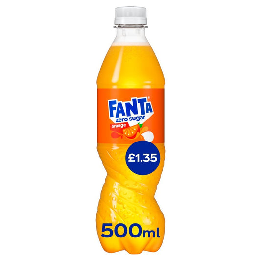 Fanta Orange Zero Pm 1.35 500Ml - UK Food & Drink - 5000112673968
