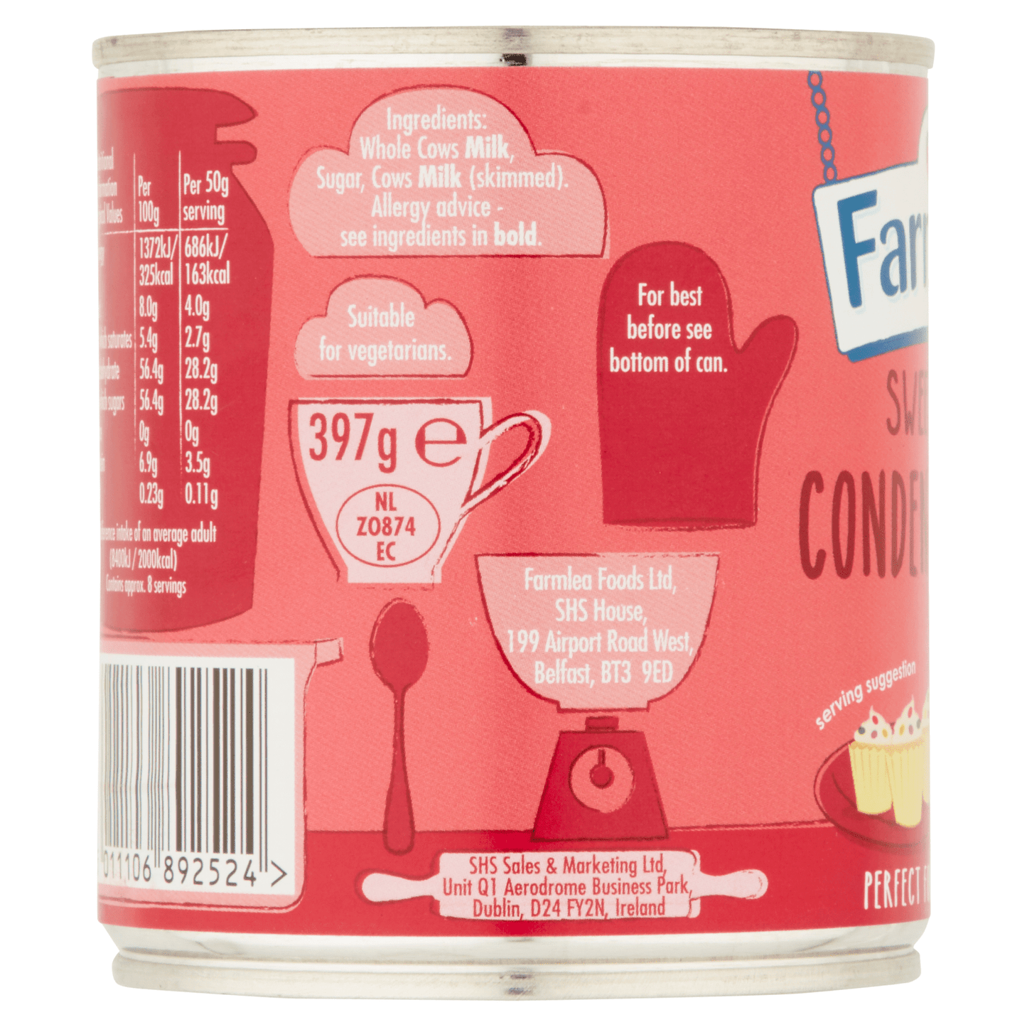 Farmlea Sweetened Condensed Milk 397g - UK Food & Drink - 5011106892524