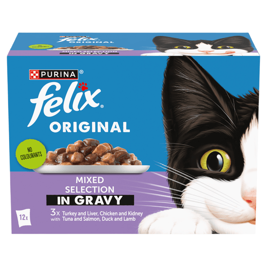 Felix Original Mixed Selection in Gravy 12 x 85g (1.02kg) - UK Food & Drink - 8445291014718