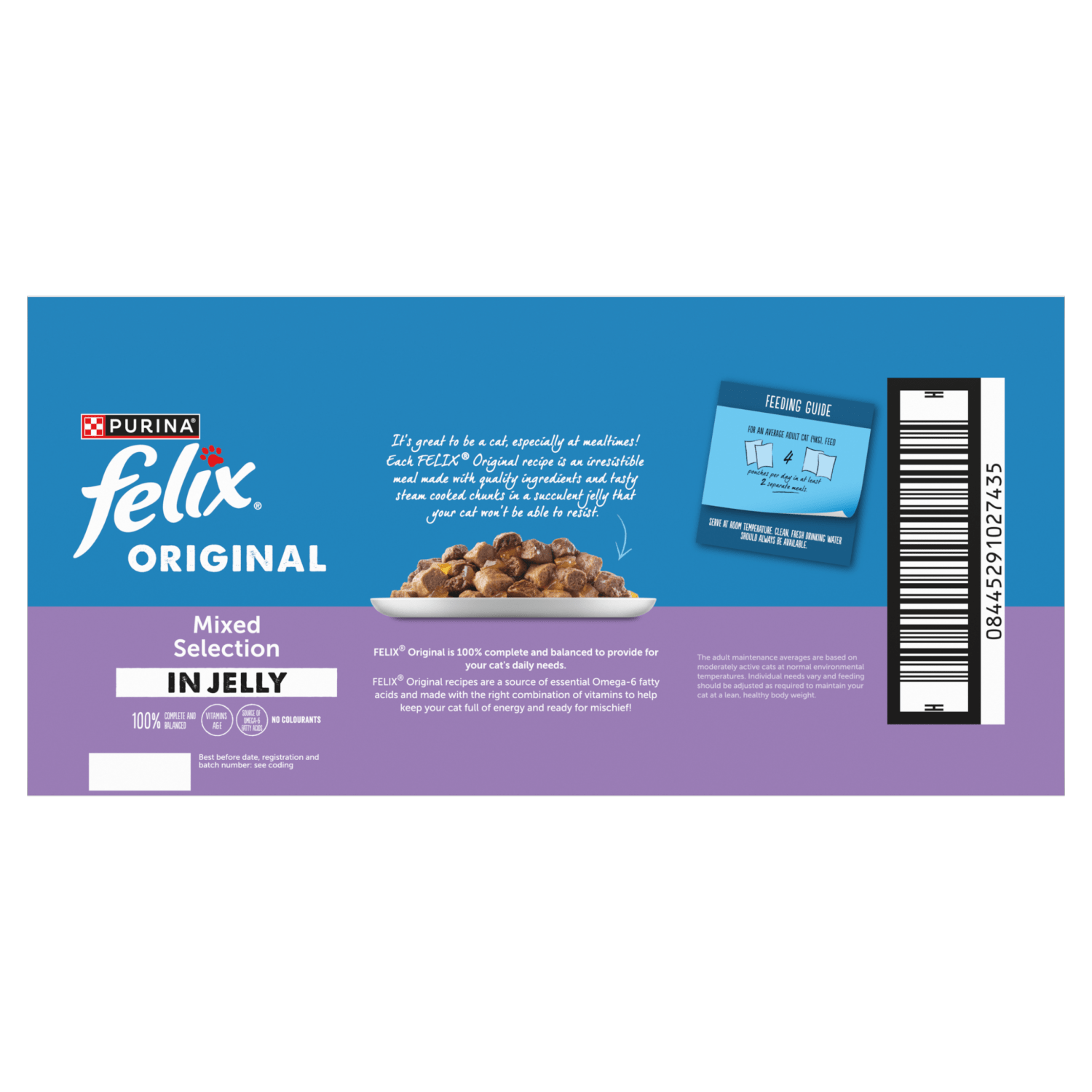 Felix Original Mixed Selection in Jelly 40 x 85g (3.4kg) - UK Food & Drink - 8445291027435