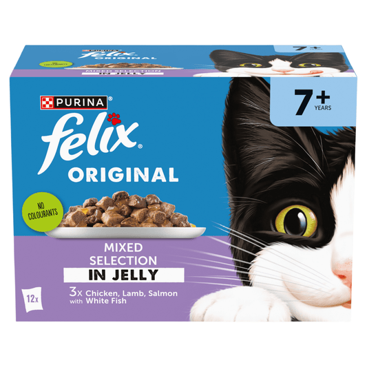 Felix Original Mixed Selection in Jelly 7+ Years 12 x 85g (1.02kg) - UK Food & Drink - 8445291014688