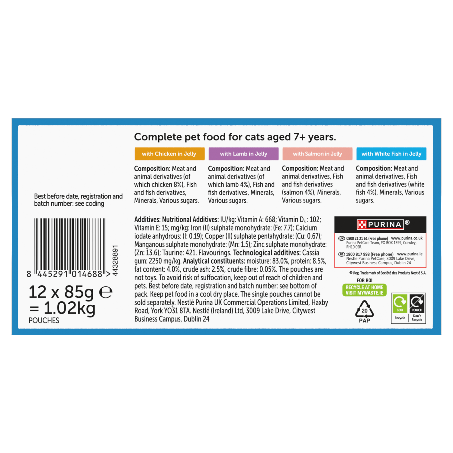 Felix Original Mixed Selection in Jelly 7+ Years 12 x 85g (1.02kg) - UK Food & Drink - 8445291014688