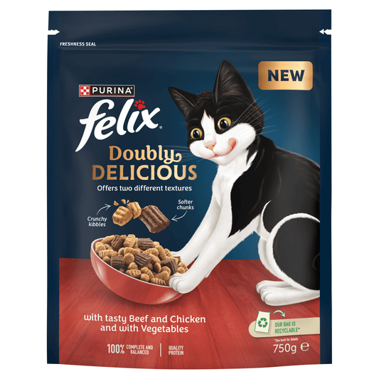 Felix with Tasty Beef and Chicken and with Vegetables 750g - UK Food & Drink - 8445291246362