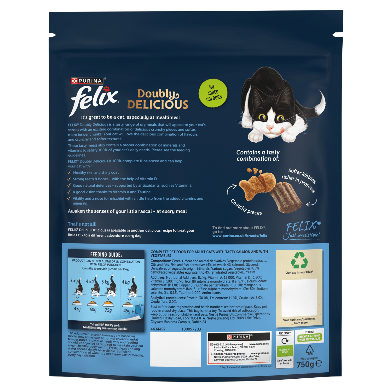 Felix with Tasty Salmon and with Vegetables 750g - UK Food & Drink - 8445291246027