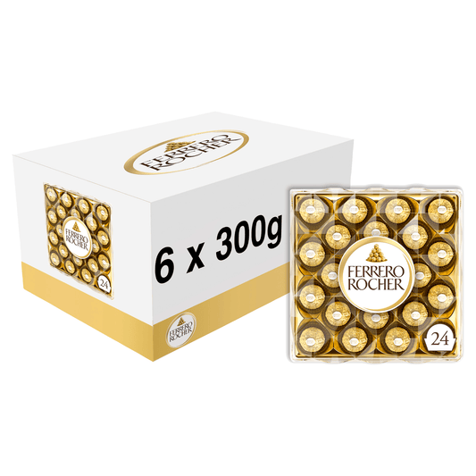 Ferrero Rocher Gift Box of Chocolate 24 Pieces (300g) - UK Food & Drink - 8000500009673