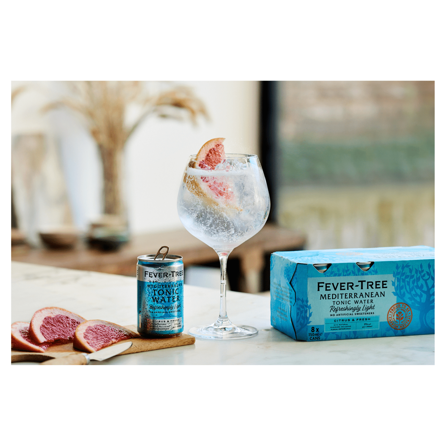 Fever - Tree Mediterranean Tonic Water 8 x 150ml - UK Food & Drink - 5060108452137