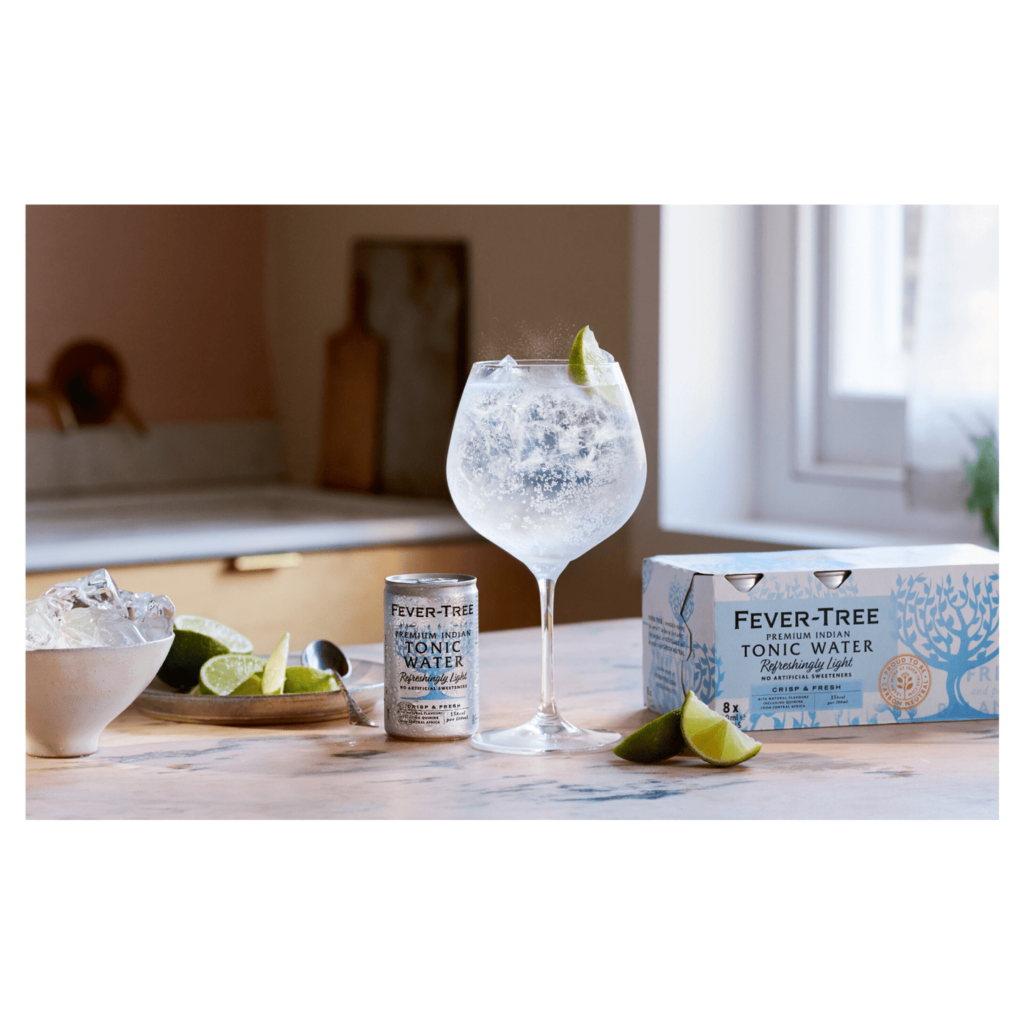 Fever - Tree Refreshingly Light Tonic Water 8 x 150ml - UK Food & Drink - 5060108450966