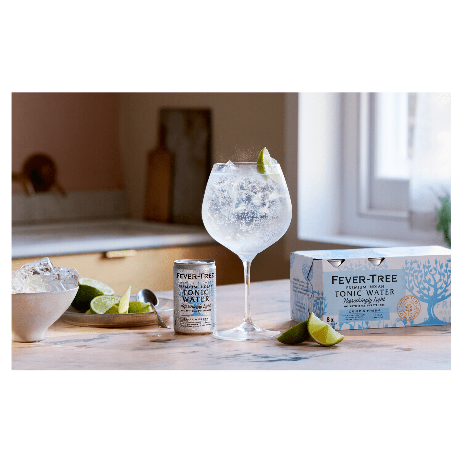 Fever - Tree Refreshingly Light Tonic Water 8 x 150ml - UK Food & Drink - 5060108450966