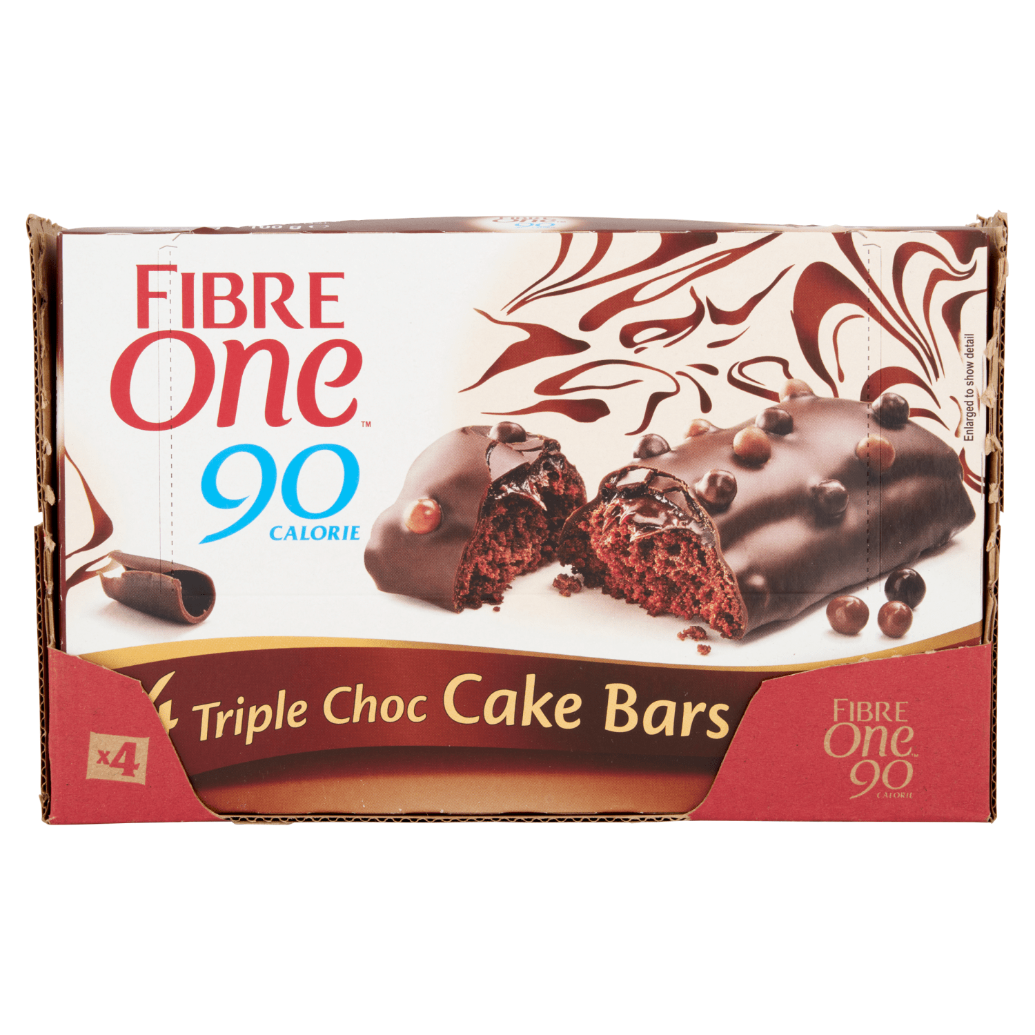 Fibre One 90 Calorie Triple Choc Cake Bars 4 x 25g (100g) - UK Food & Drink - 8410076620514