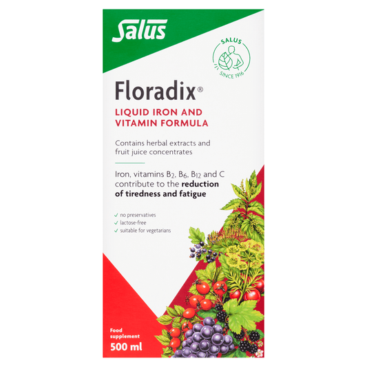 Floradix Liquid Iron and Vitamin Formula Food Supplement 500ml - UK Food & Drink - 4004148047503
