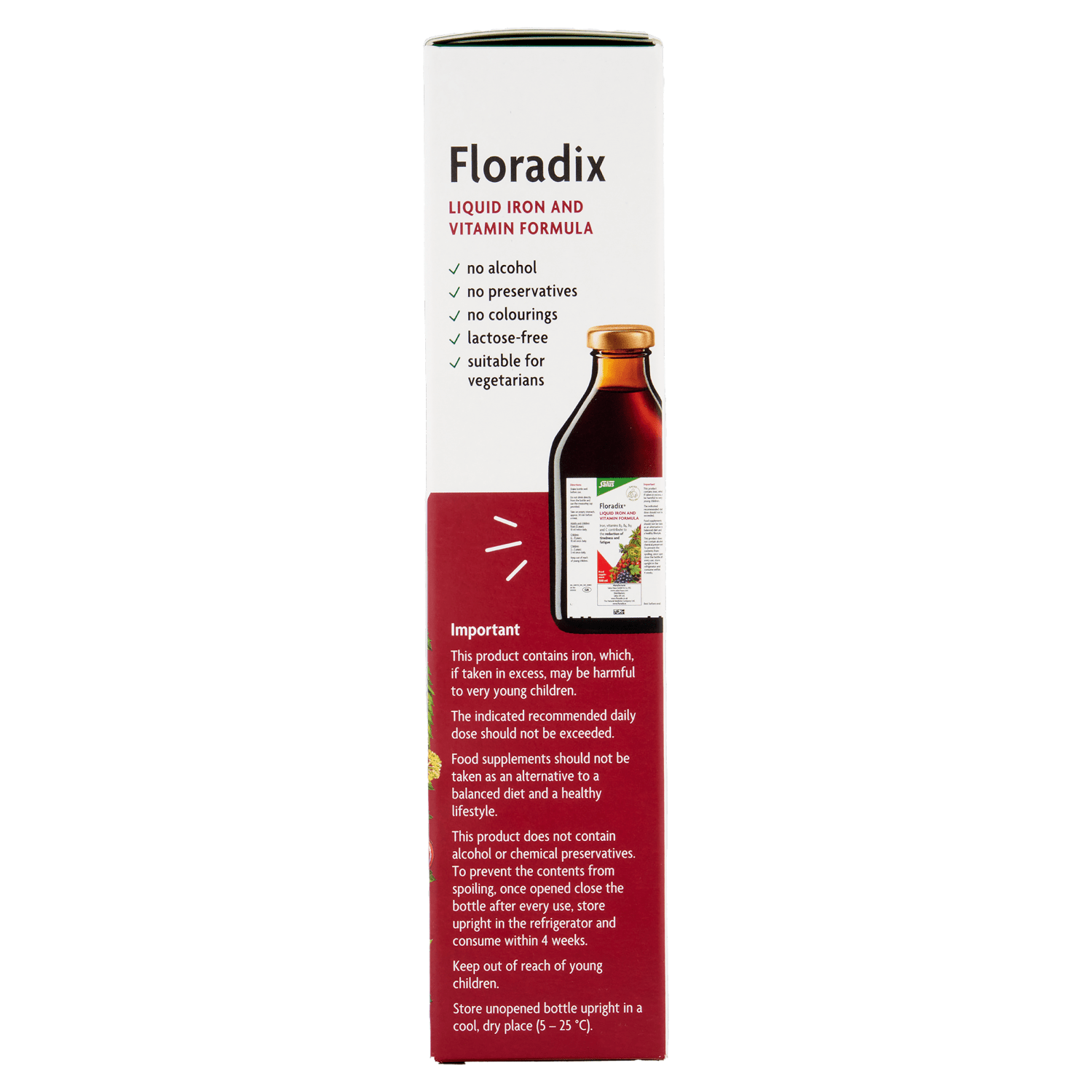 Floradix Liquid Iron and Vitamin Formula Food Supplement 500ml - UK Food & Drink - 4004148047503