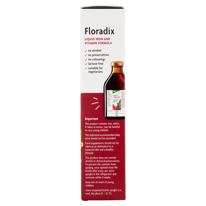 Floradix Liquid Iron and Vitamin Formula Food Supplement 500ml - UK Food & Drink - 4004148047503