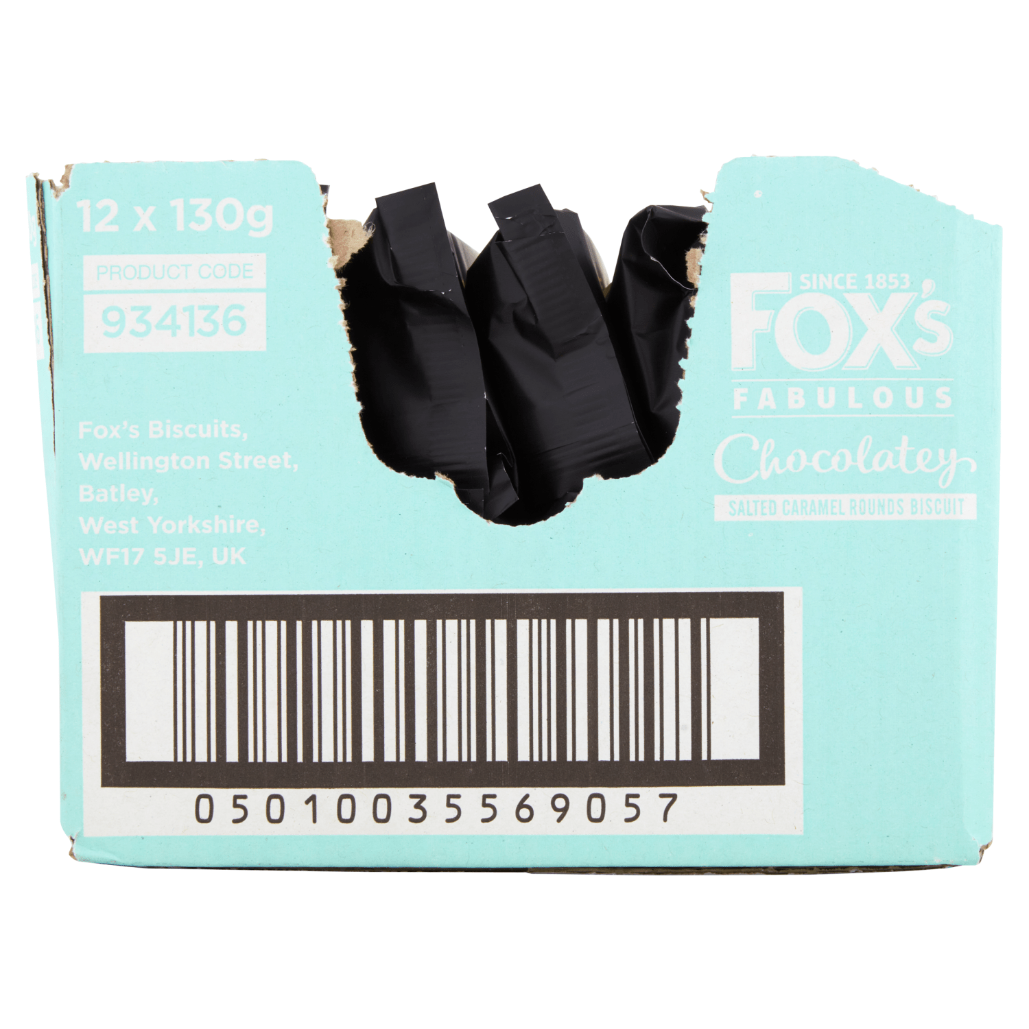 Fox's Fabulous Chocolatey Salted Caramel Rounds 130g - UK Food & Drink - 5010035069045