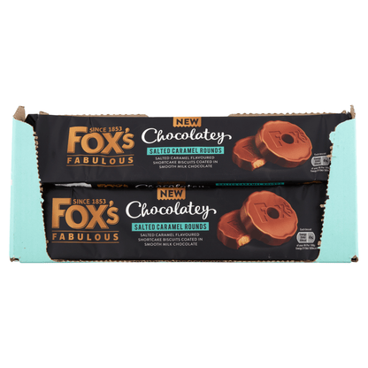Fox's Fabulous Chocolatey Salted Caramel Rounds 130g - UK Food & Drink - 5010035069045