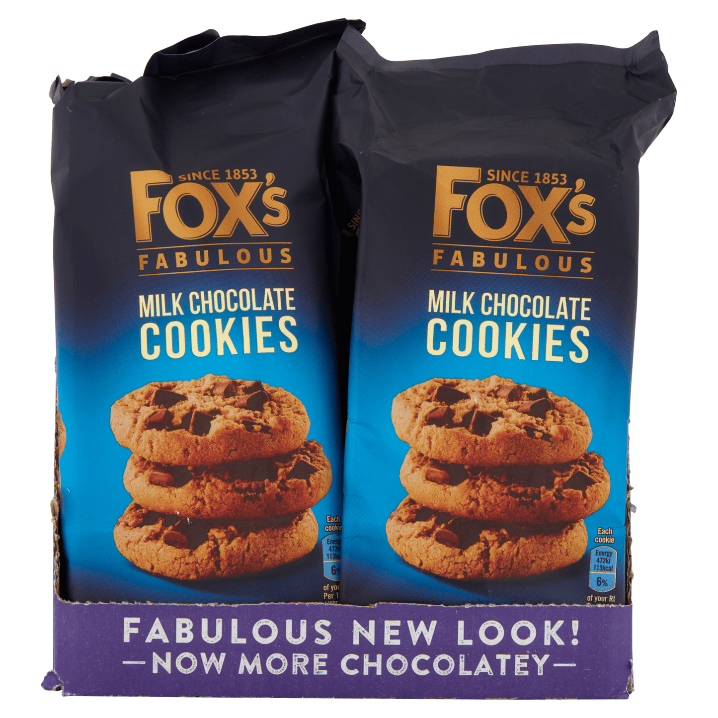 Fox's Fabulous Milk Chocolate Cookies 180g - UK Food & Drink - 5010035068352