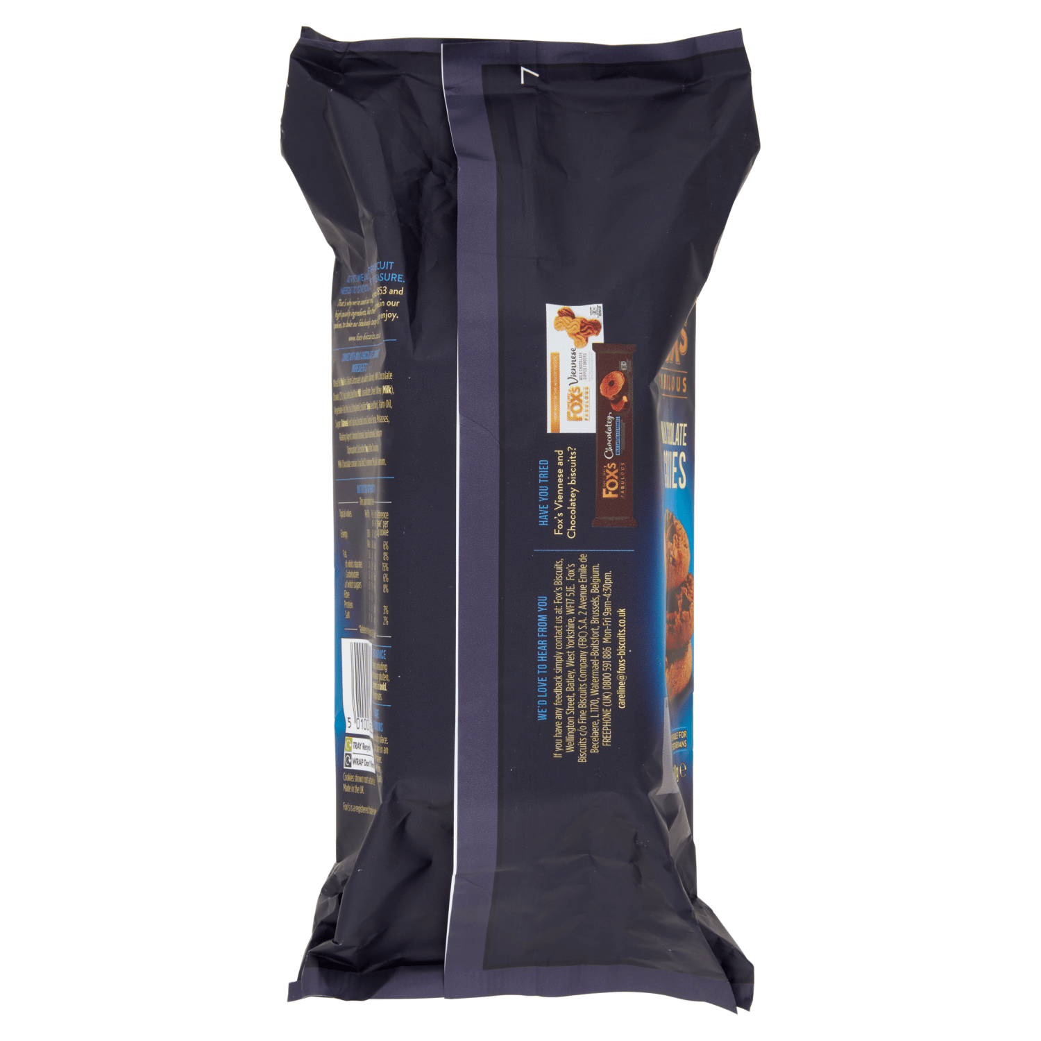 Fox's Fabulous Milk Chocolate Cookies 180g - UK Food & Drink - 5010035068352