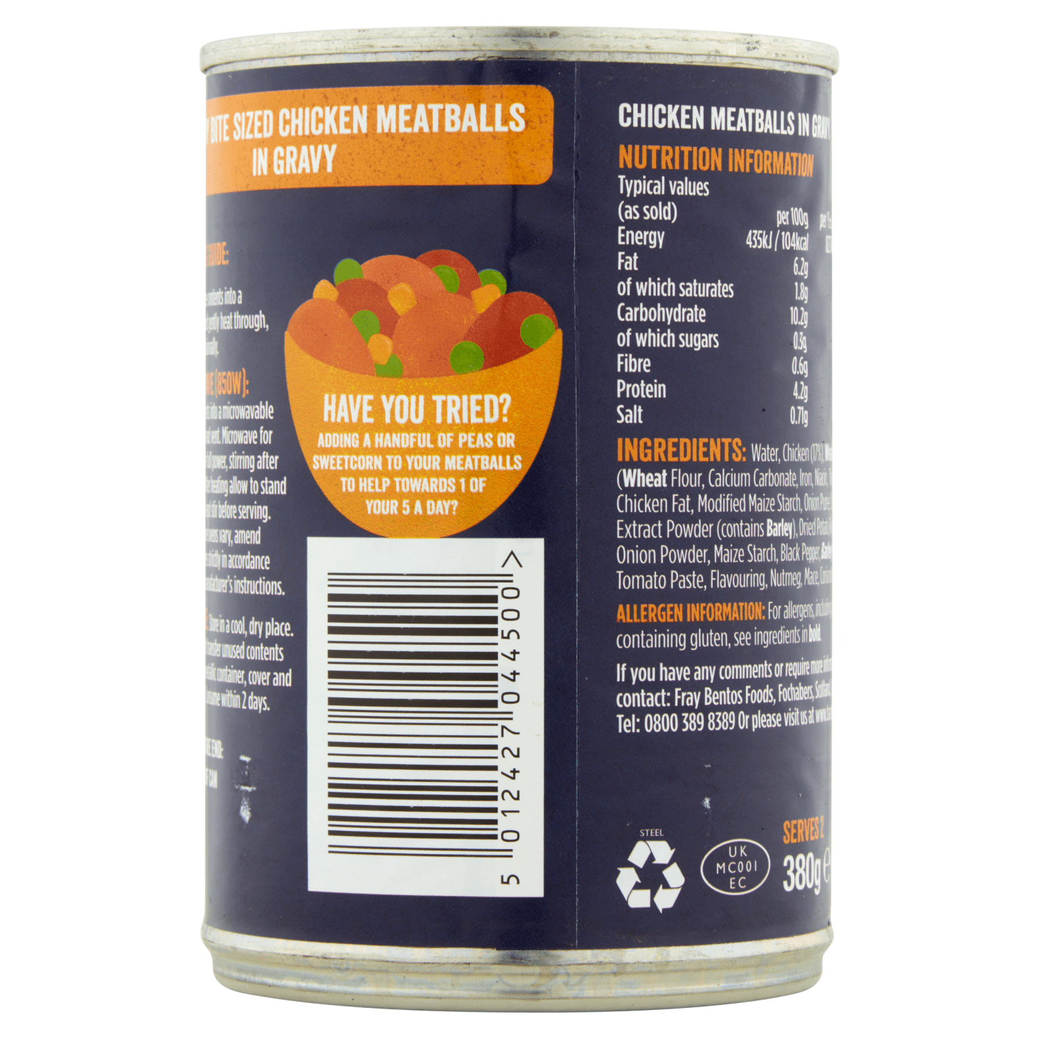 Fray Bentos Chicken Meatballs in Gravy 380g - UK Food & Drink - 5012427044500
