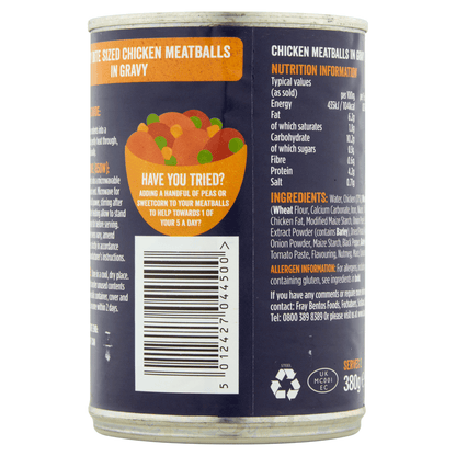 Fray Bentos Chicken Meatballs in Gravy 380g - UK Food & Drink - 5012427044500