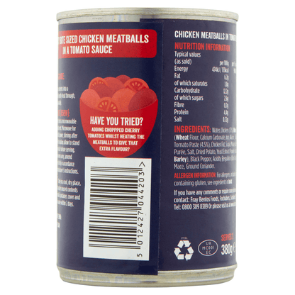Fray Bentos Chicken Meatballs in Tomato Sauce 380g - UK Food & Drink - 5012427044203