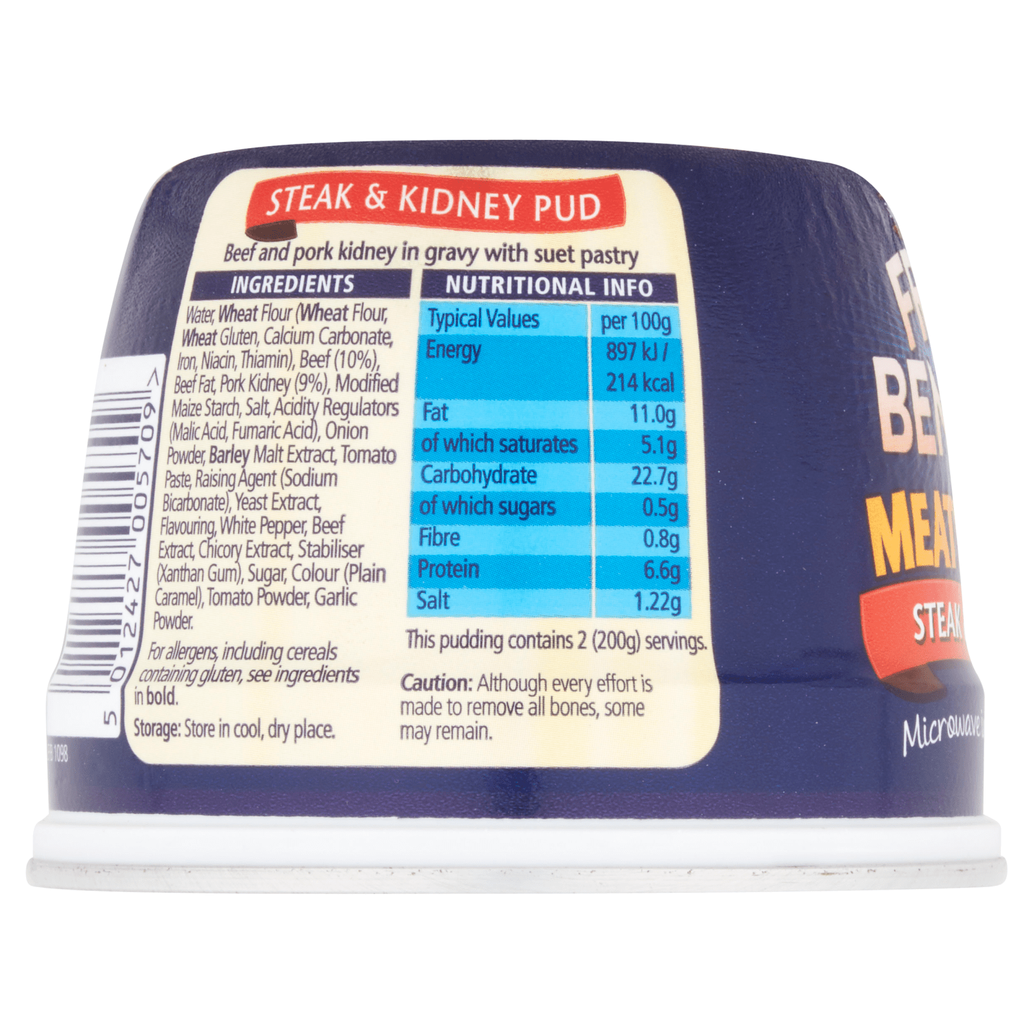 Fray Bentos Meaty Puds Steak & Kidney 400g - UK Food & Drink - 5012427005709