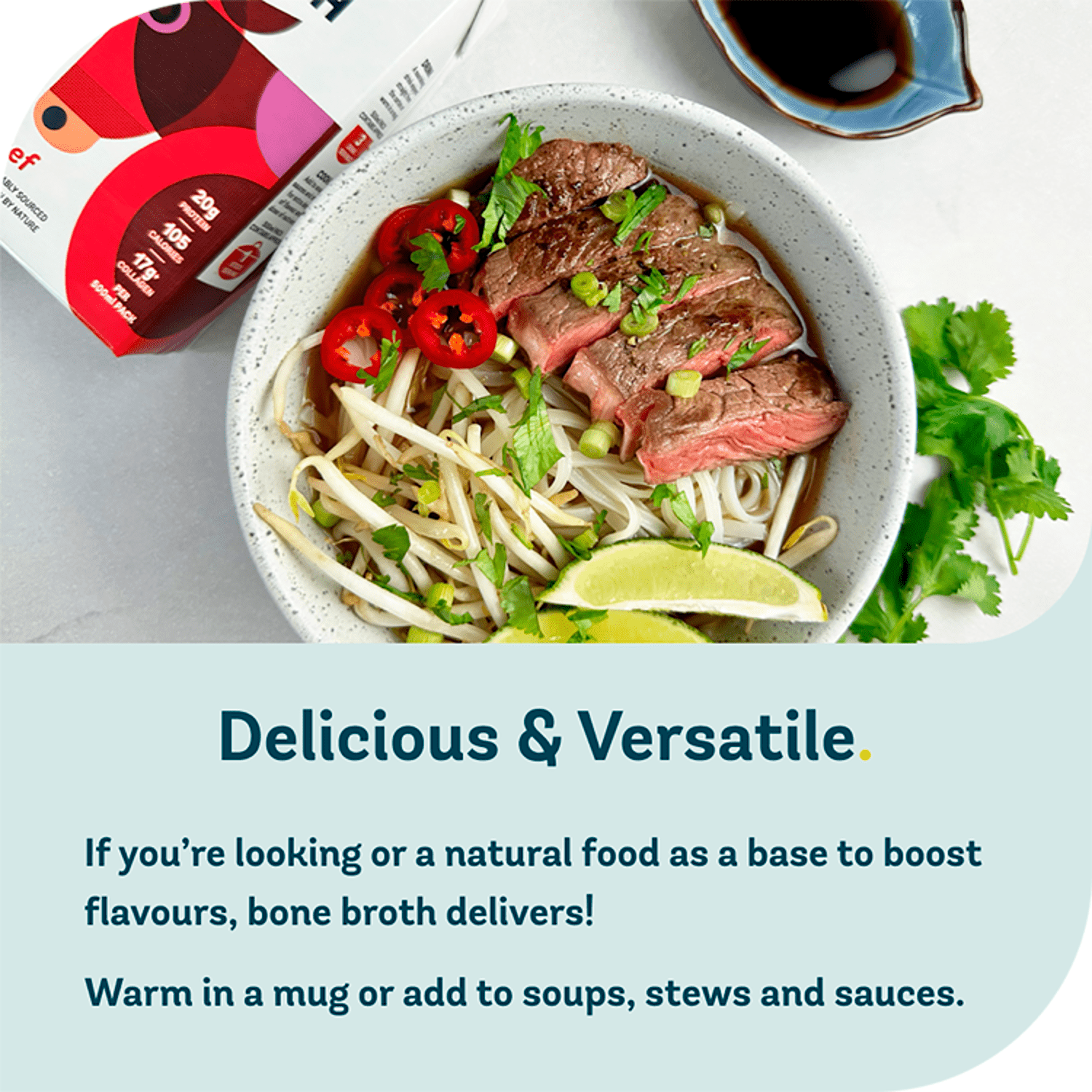 Freja Beef Bone Broth 500ml - UK Food & Drink - 5070000140117