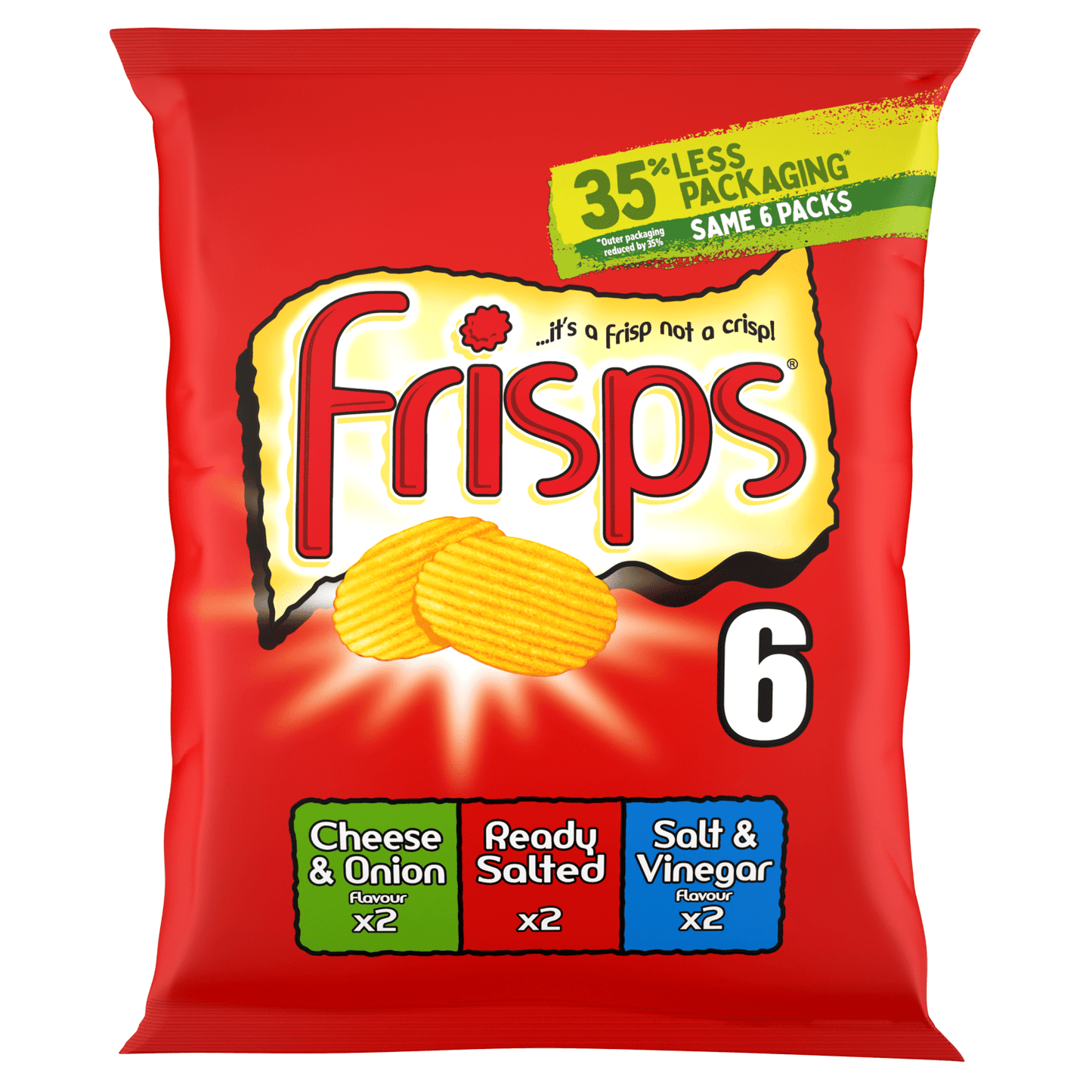 Frisps 6 x 25.5g - UK Food & Drink - 5000237128299