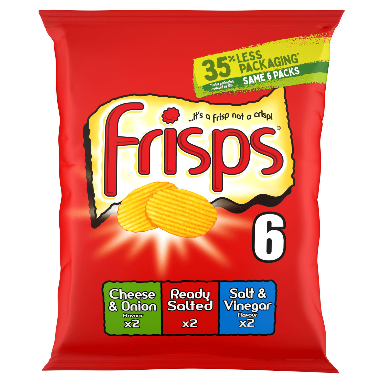 Frisps 6 x 25.5g - UK Food & Drink - 5000237128299