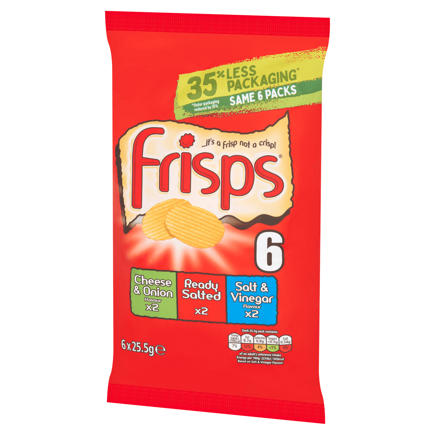 Frisps 6 x 25.5g - UK Food & Drink - 5000237128299