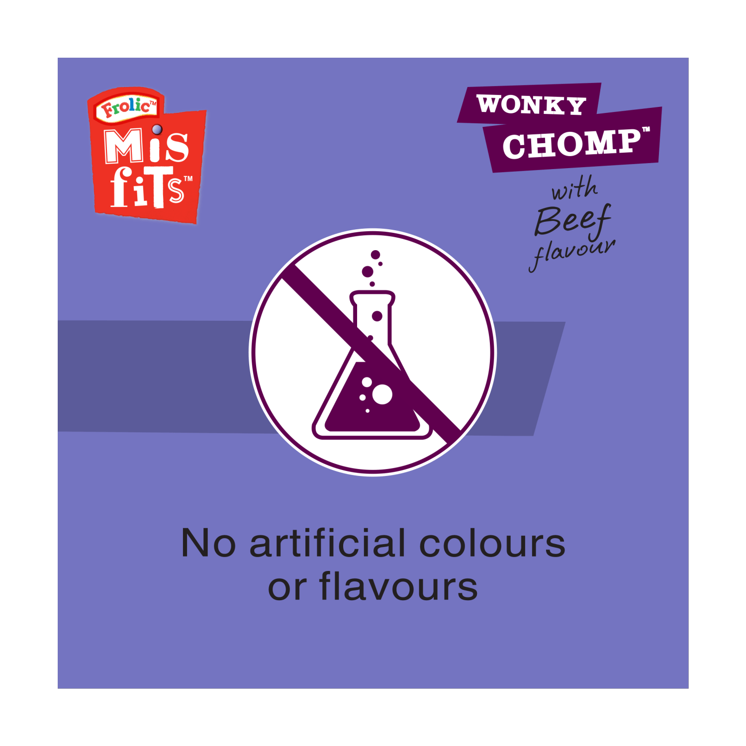 Frolic Misfits Wonky Chomp Adult Medium Dog Treats Beef 2 Stick 170g - UK Food & Drink - 5998749119020