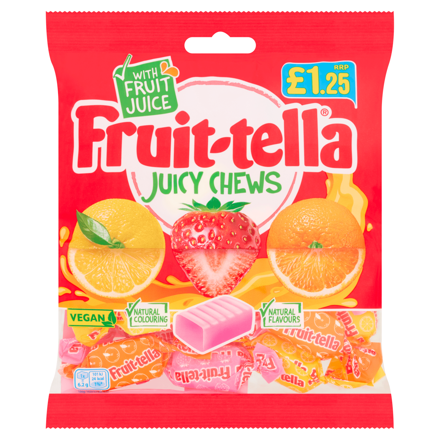 Fruit - tella Juicy Chews 135g - UK Food & Drink - 8723400797838