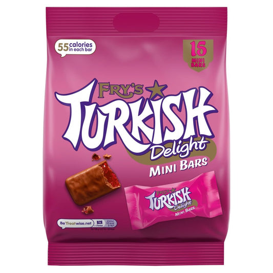Fry's 15 Turkish Delight Mini Bars 225g - UK Food & Drink - 7622201783709