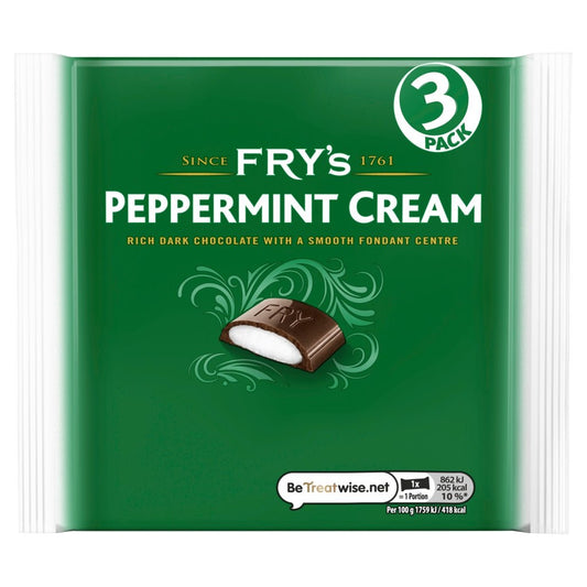 Frys Peppermint Cream 3 Pack 147G - UK Food & Drink - 7622210685834