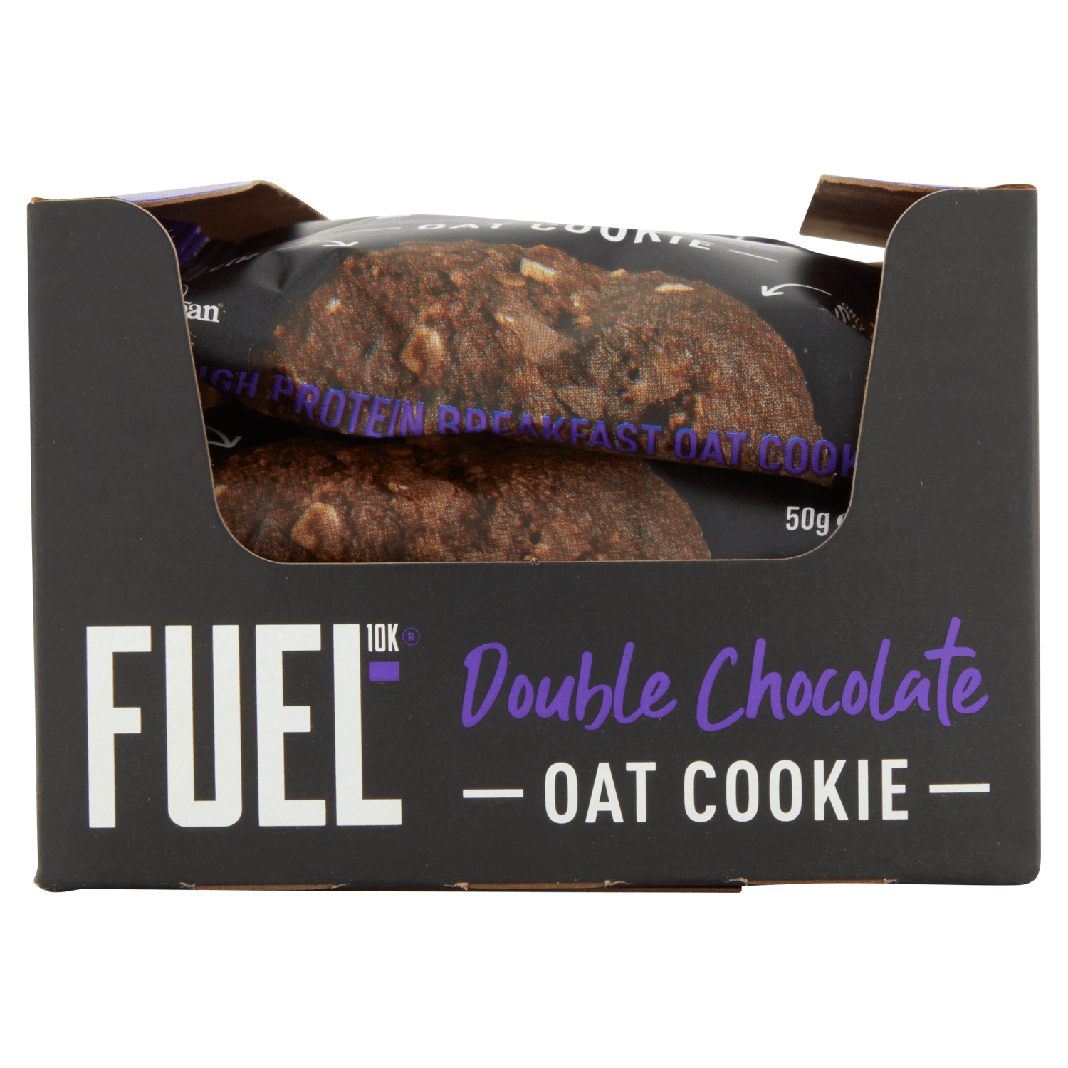 FUEL10K Double Chocolate Oat Cookie 50g - UK Food & Drink - 5060201623694
