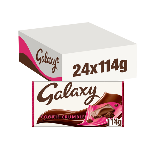 Galaxy Cookie Crumble Chocolate Bar 114g - UK Food & Drink - 5900951247064