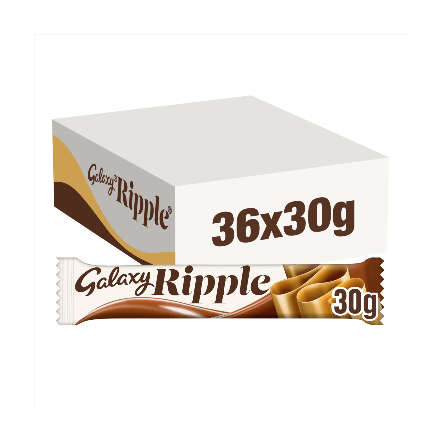 Galaxy Ripple Milk Chocolate Snack Bar 30g - UK Food & Drink - 5000159553834