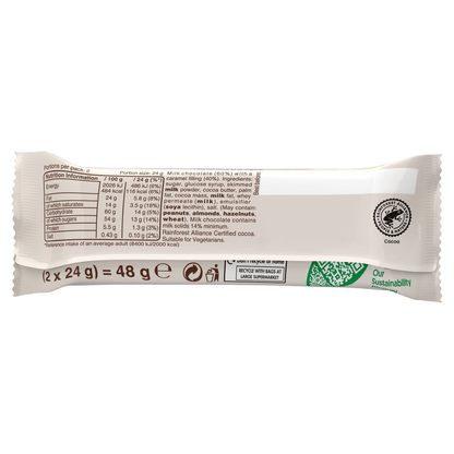 Galaxy Smooth Caramel 2 x 24g (48g) - UK Food & Drink - 5900951313196