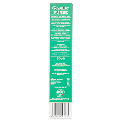 Gia Garlic Puree in Sunflower Oil 90g - UK Food & Drink - 8001830533012