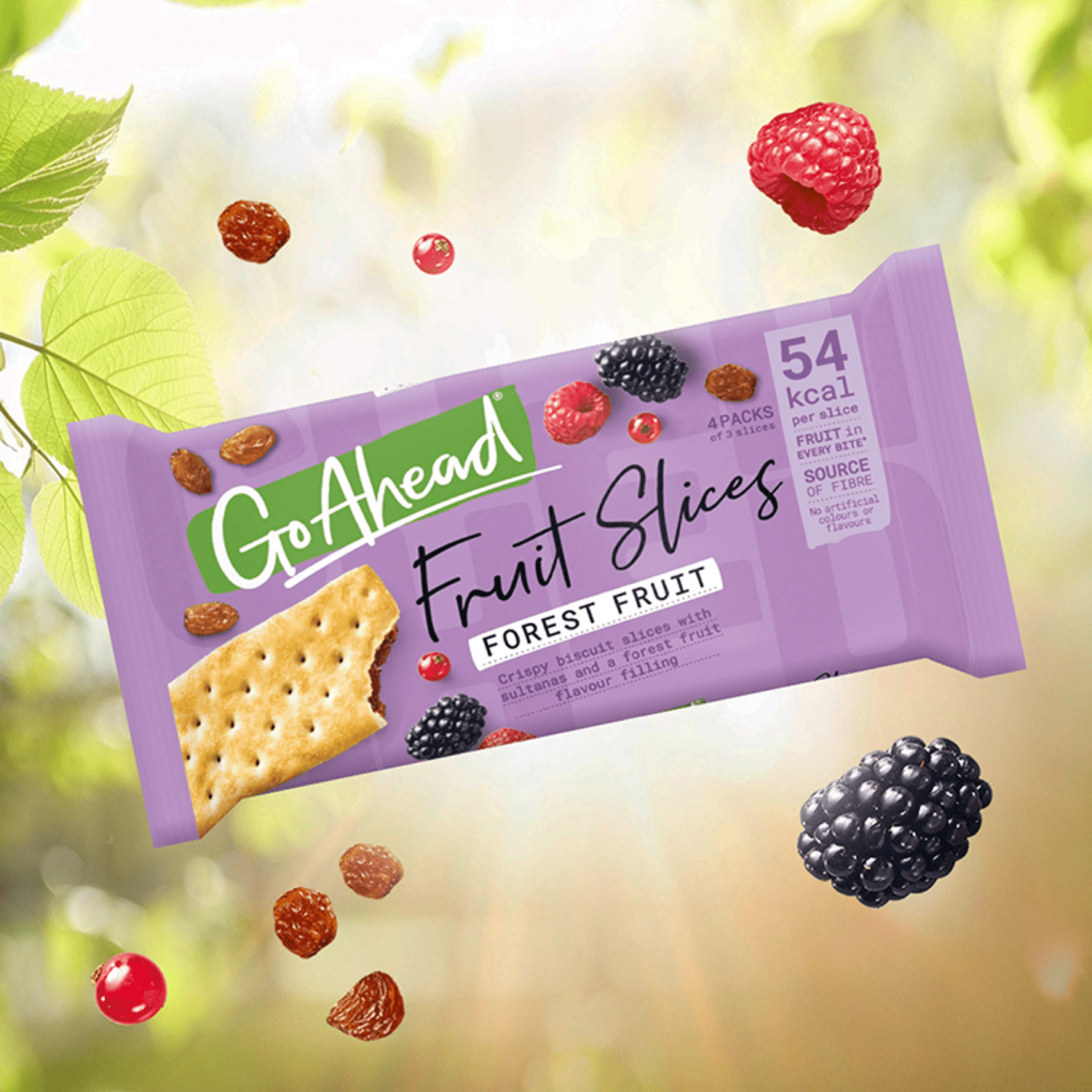 Go Ahead Fruit Slices Forest Fruit 174g - UK Food & Drink - 5000168037011